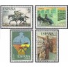 4 عدد تمبر خدمات پستی - اسپانیا 1976