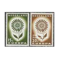 2 عدد تمبر مشترک اروپا - Europa Cept - هلند 1964