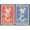 2 عدد تمبر مشترک اروپا - Europa Cept - هلند 1958