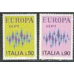 2 عدد تمبر مشترک اروپا - Europa Cept - ایتالیا 1972