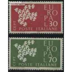 2 عدد تمبر مشترک اروپا - Europa Cept - ایتالیا 1961