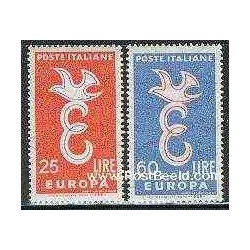 2 عدد تمبر مشترک اروپا - Europa Cept - ایتالیا 1958