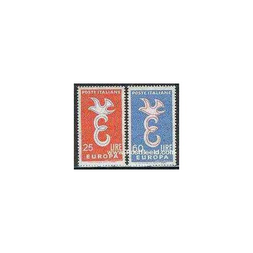 2 عدد تمبر مشترک اروپا - Europa Cept - ایتالیا 1958
