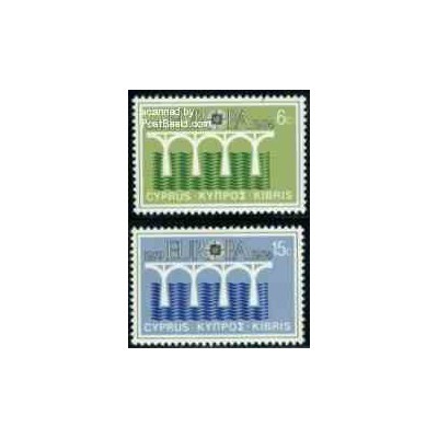 2 عدد تمبر مشترک اروپا - Europa Cept - قبرس 1984