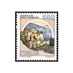 1 عدد تمبر قلعه - سری پستی- ایتالیا 1984