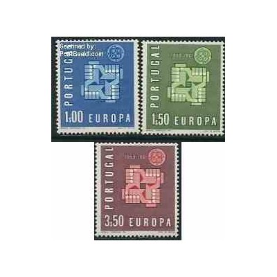 3 عدد تمبر مشترک اروپا - Europa Cept - پرتغال 1961