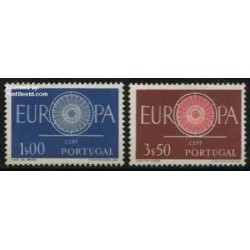 2 عدد تمبر مشترک اروپا - Europa Cept - پرتغال 1960