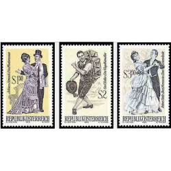 3 عدد تمبر اپراهای کوچک مشهور - اتریش 1970
