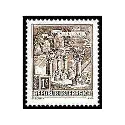 1 عدد تمبر سری پستی -  آثار معماری اتریش - اتریش 1970