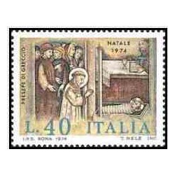 1 عدد تمبر کریسمس -ایتالیا 1974