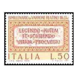 1 عدد تمبر 2000مین سالگرد مرگ وارو -ایتالیا 1974