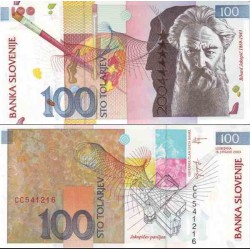 اسکناس 100 تولارجو - یادبود ورود به اتحادیه اروپا - اسلوونی 2003