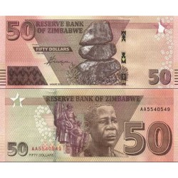 اسکناس 50 دلار - زیمباوه 2020 سفارشی