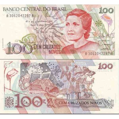 اسکناس 100 کروزرو - برزیل 1989