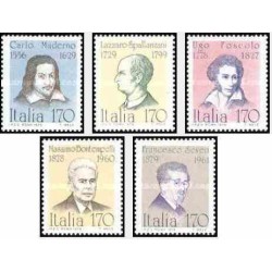 5 عدد تمبر ایتالیائیهای مشهور - ایتالیا 1979