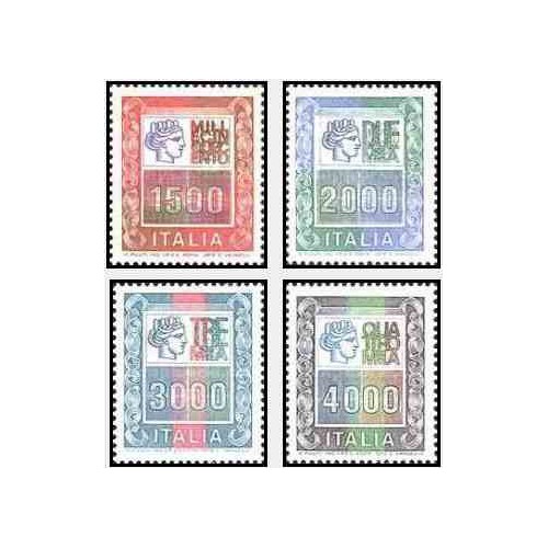 4 عدد تمبر سری پستی - ایتالیا 1979