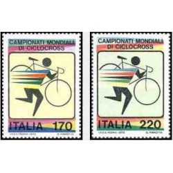 2 عدد تمبر مسابقات دوچرخه سواری صحرایی  - ایتالیا 1979