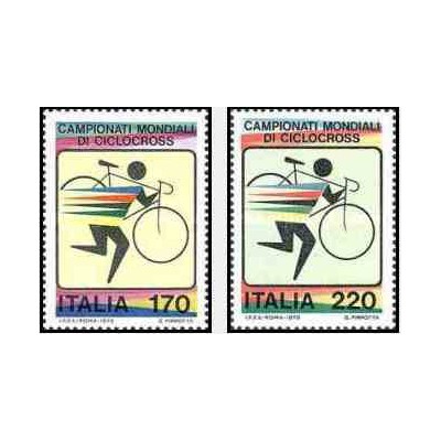 2 عدد تمبر مسابقات دوچرخه سواری صحرایی  - ایتالیا 1979