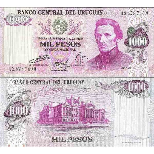 اسکناس 1000 پزو - اورگوئه 1974
