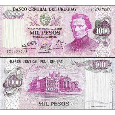 اسکناس 1000 پزو - اورگوئه 1974
