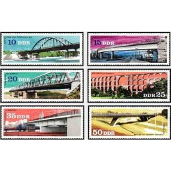 6 عدد تمبر پلها  - جمهوری دموکراتیک آلمان 1976