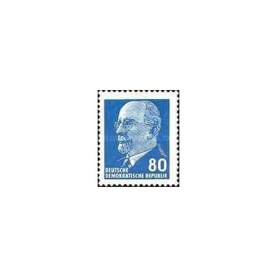 1 عدد تمبر والتر اولبریخت - رئیس جمهور - جمهوری دموکراتیک آلمان 1967
