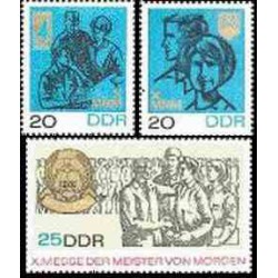 3 عدد تمبر دهمین نمایشگاه علوم - جمهوری دموکراتیک آلمان 1967