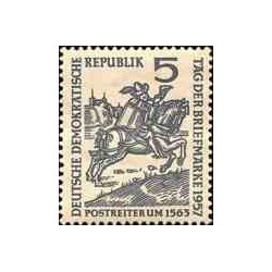 1 عدد تمبر روز تمبر  - جمهوری دموکراتیک آلمان 1957