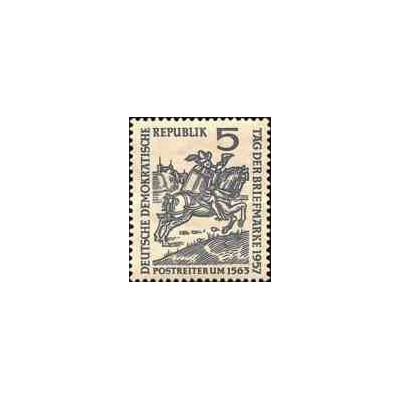 1 عدد تمبر روز تمبر  - جمهوری دموکراتیک آلمان 1957