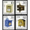 4 عدد تمبر صندوقهای نامه قدیمی  - جمهوری دموکراتیک آلمان 1985