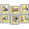 6 عدد تمبر ساختمان سازی به سبک بائوهاوس - جمهوری دموکراتیک آلمان 1980