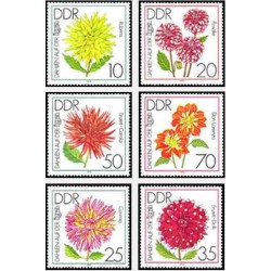 6 عدد تمبر گلهای کوکب - نمایگاه بین المللی باغبانی ارفورت - جمهوری دموکراتیک آلمان 1979