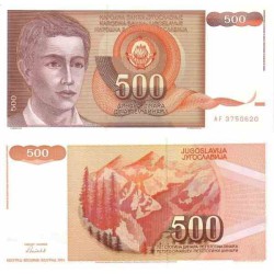 اسکناس 500 دینار - یوگوسلاوی 1991