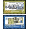 2 عدد تمبر نمایشگاه بهاره لایپزیک - جمهوری دموکراتیک آلمان 1973
