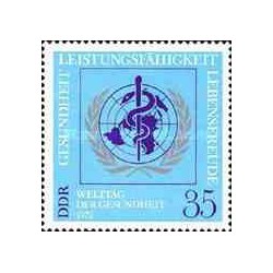 1 عدد تمبر روز جهانی بهداشت - جمهوری دموکراتیک آلمان 1972