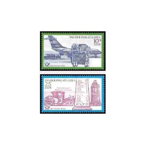 2 عدد تمبر روز کلکسیونرهای تمبر - جمهوری دموکراتیک آلمان 1971