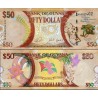 اسکناس 50 دلار - یادبود پنجاهمین سال استقلال - گویانا 2016