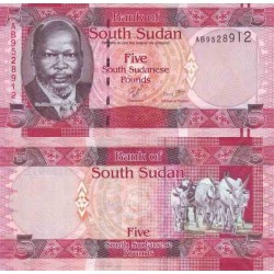 اسکناس 5 پوند - سودان جنوبی 2011