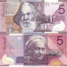 اسکناس پلیمر 5 دلار - یادبود صدمین سالگرد مشترک المنافع - استرالیا 2001  بدون سورشارژ 1901-2001- سفارشی