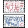 2 عدد تمبر کنگره زنان - جمهوری دموکراتیک آلمان 1969