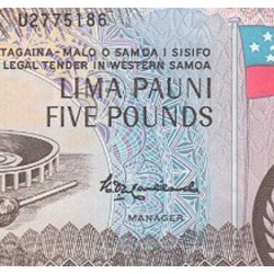 اسکناس 5 پوند - ساموا 2020 سفارشی
