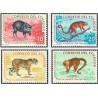 4 عدد تمبر حیوانات تنا - اکوادور 1961