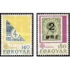2 عدد تمبر مشترک اروپا - Europa Cept - تاریخچه پستی - جزایر فارو 1979