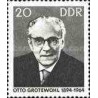 1 عدد تمبر یادبود اتو گروتول - نخست وزیر - جمهوری دموکراتیک آلمان 1965
