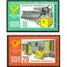 2 عدد تمبر روز تمبر - جمهوری دموکراتیک آلمان 1963