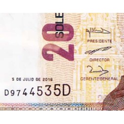 اسکناس 20 سولس - پرو 2018 سفارشی