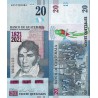 اسکناس 20 کواتزل - یادبود دویستمین سالگرد استقلال - گواتمالا 2020 سفارشی