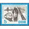 1 عدد تمبر دهمین سال مدرسه ترافیک - جمهوری دموکراتیک آلمان 1962