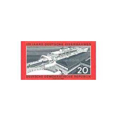1 عدد تمبر 125مین سال راه آهن - بیدندانه - جمهوری دموکراتیک آلمان 1960