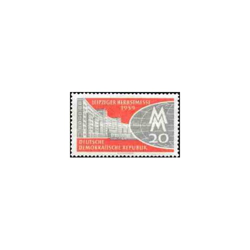 1 عدد تمبر نمایشگاه پائیزه لایپزیک - جمهوری دموکراتیک آلمان 1959